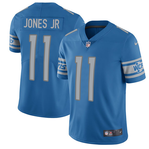 2019 Men Detroit Lions #11 Jones Jr blue Nike Vapor Untouchable Limited NFL Jersey style 2